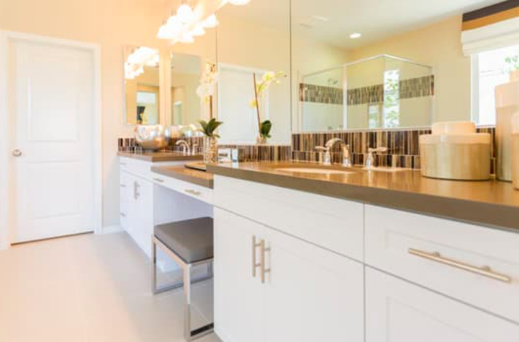 this image shows bathroom remodeling in Fullerton, California